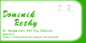 dominik rethy business card
